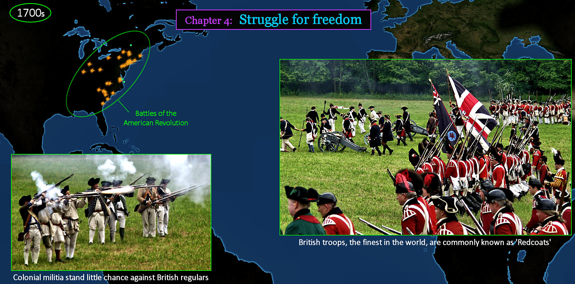 Colonists Against Recoats, 1770s